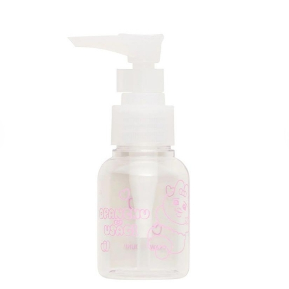 Tamagotchi Opanchu Usagi Pink Transparent Travel Bottle Set Bag - Picture 6 of 13